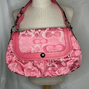 Coach Pink Signature Shoulder Bag vintage